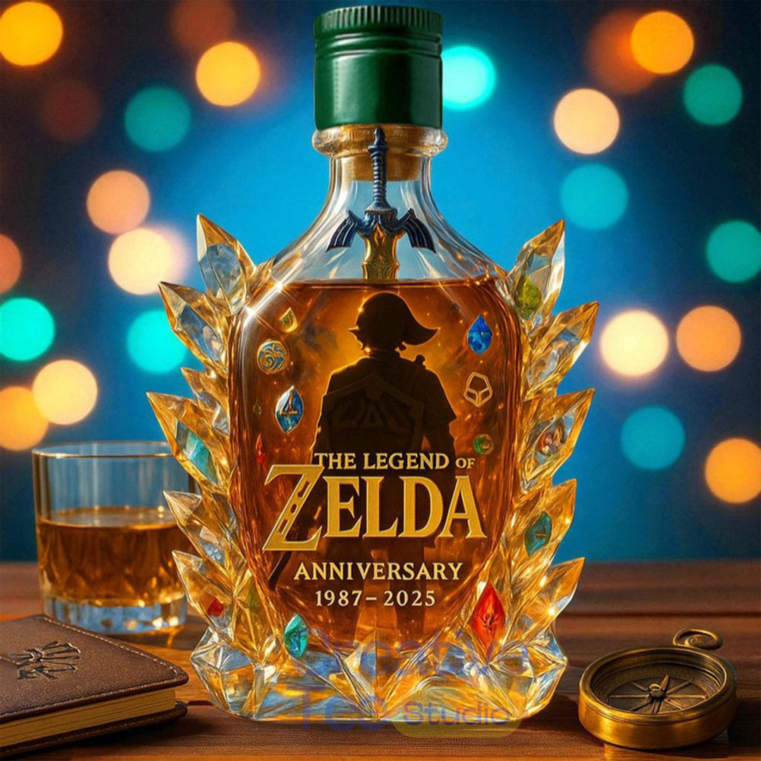 The Legend of Zelda 38th Anniversary Limited Edition Whiskey Bottle