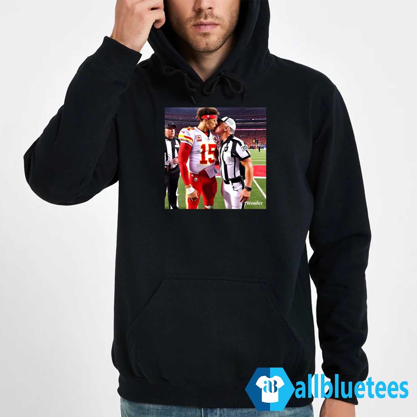 AI Design Patrick Mahomes Kissing Refs Shirt