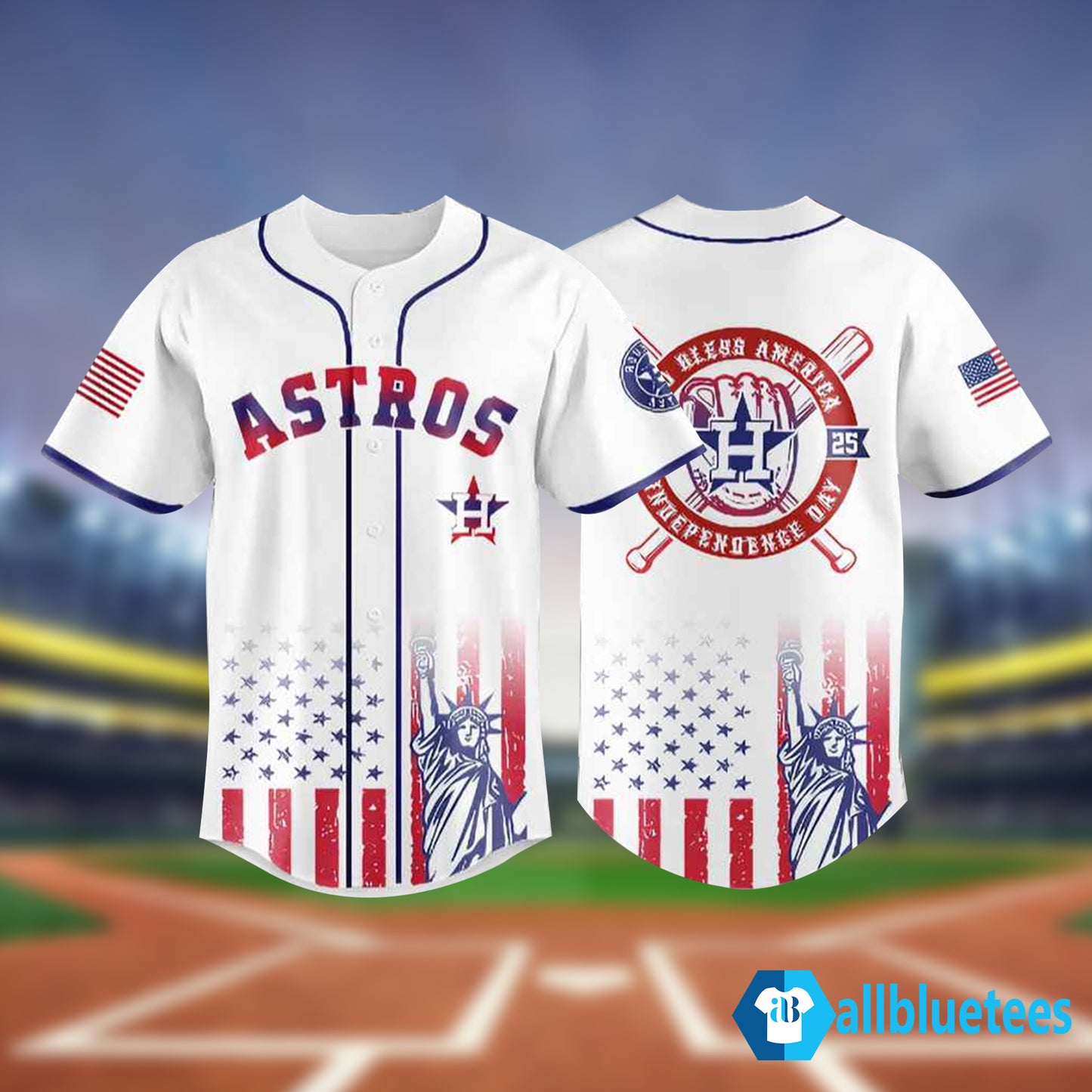 Astros God Bless America Independence Day Jersey 2025
