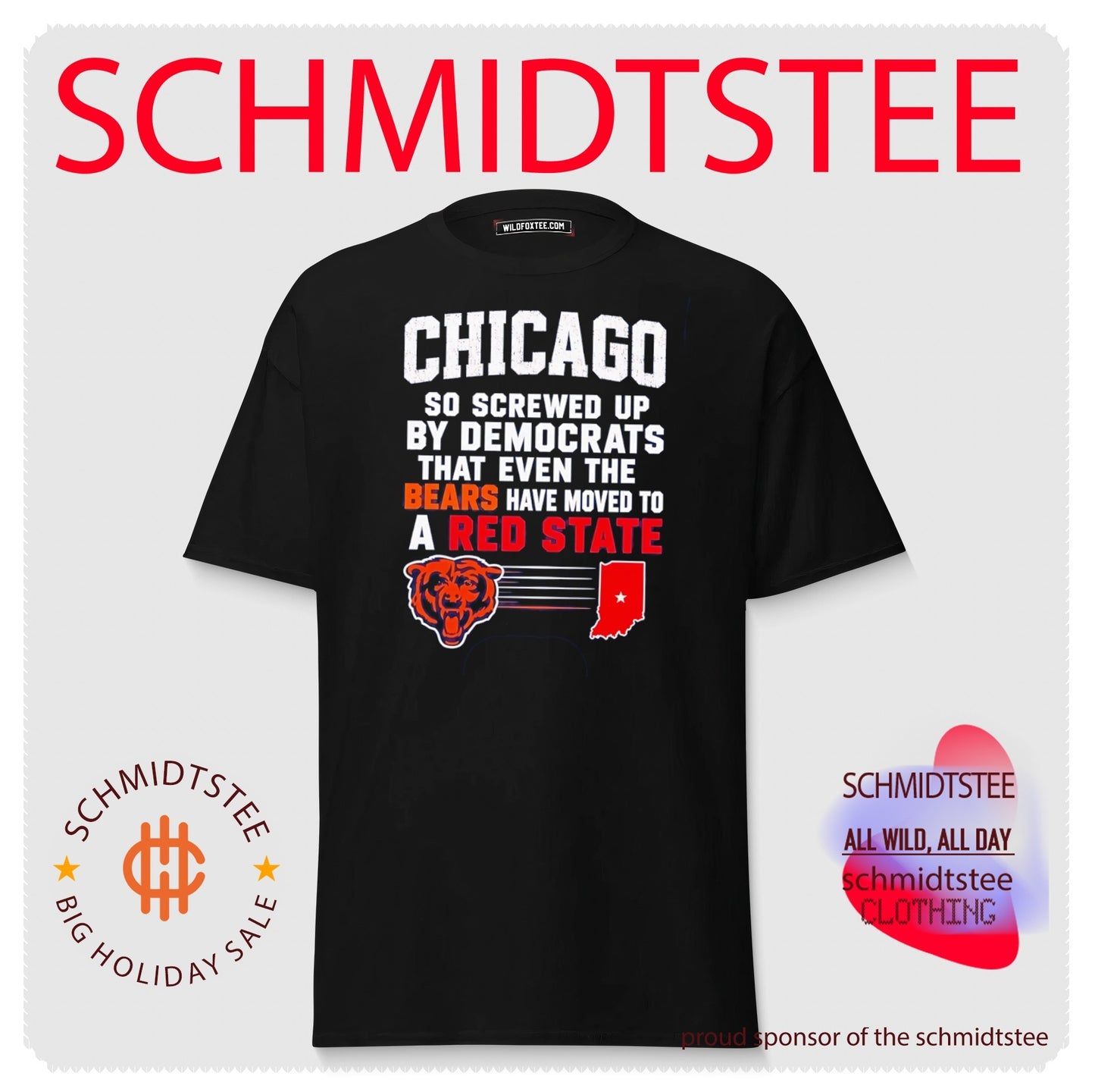 Chicago Bears so screwed up by democrats that even the bears shirt