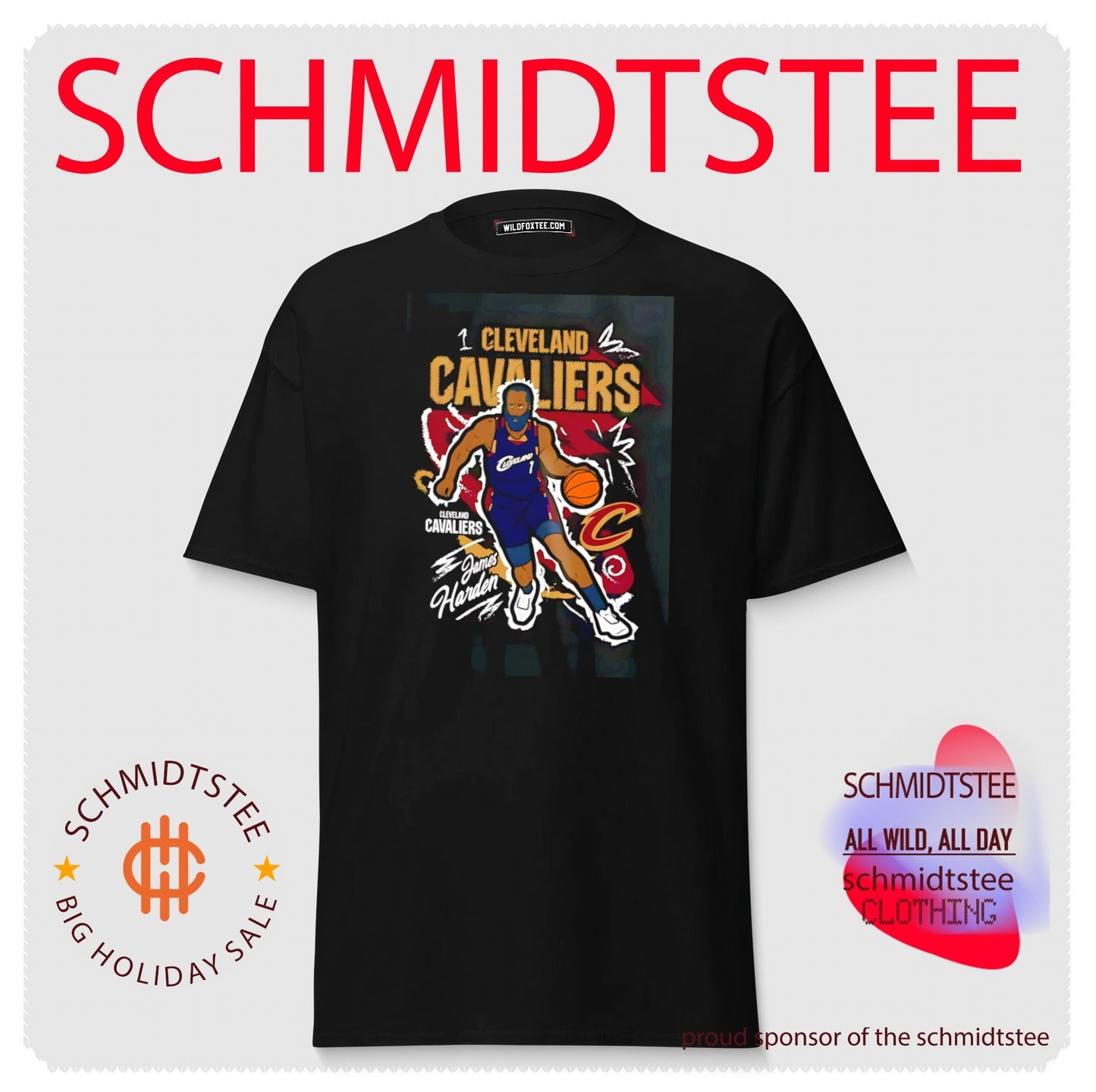 Cleveland Cavaliers James Harden comic style shirt