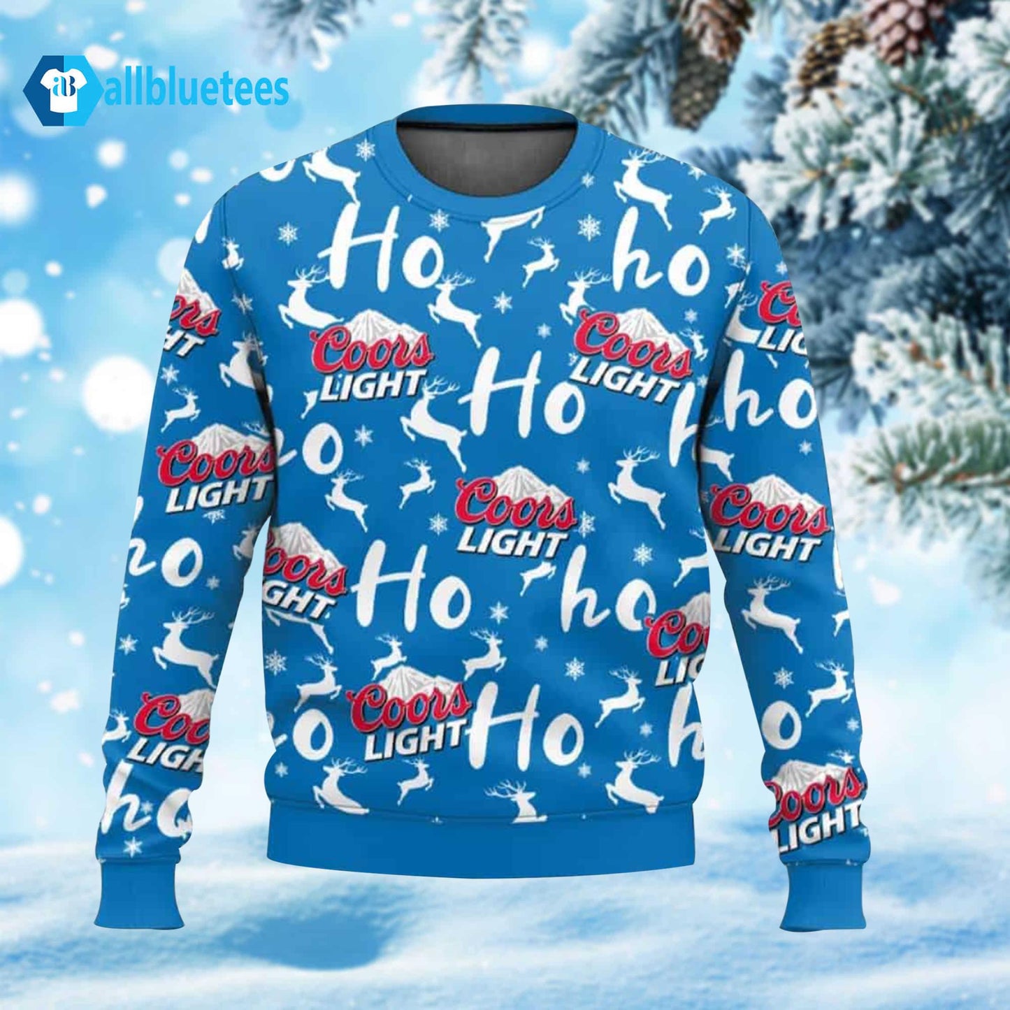 Coors Light Hohoho Ugly Christmas Sweater