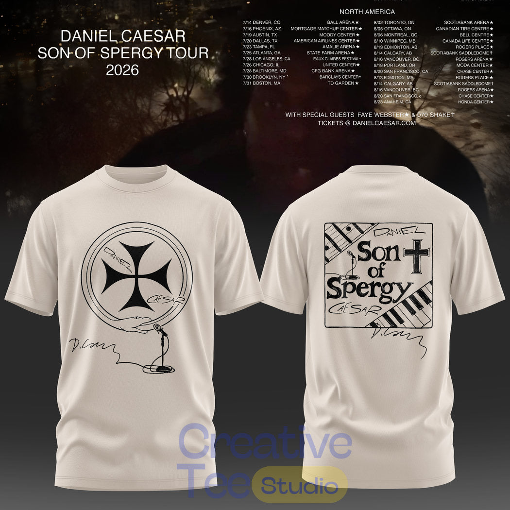 Daniel Caesar – “Son of Spergy” 2026 Tour T-Shirt