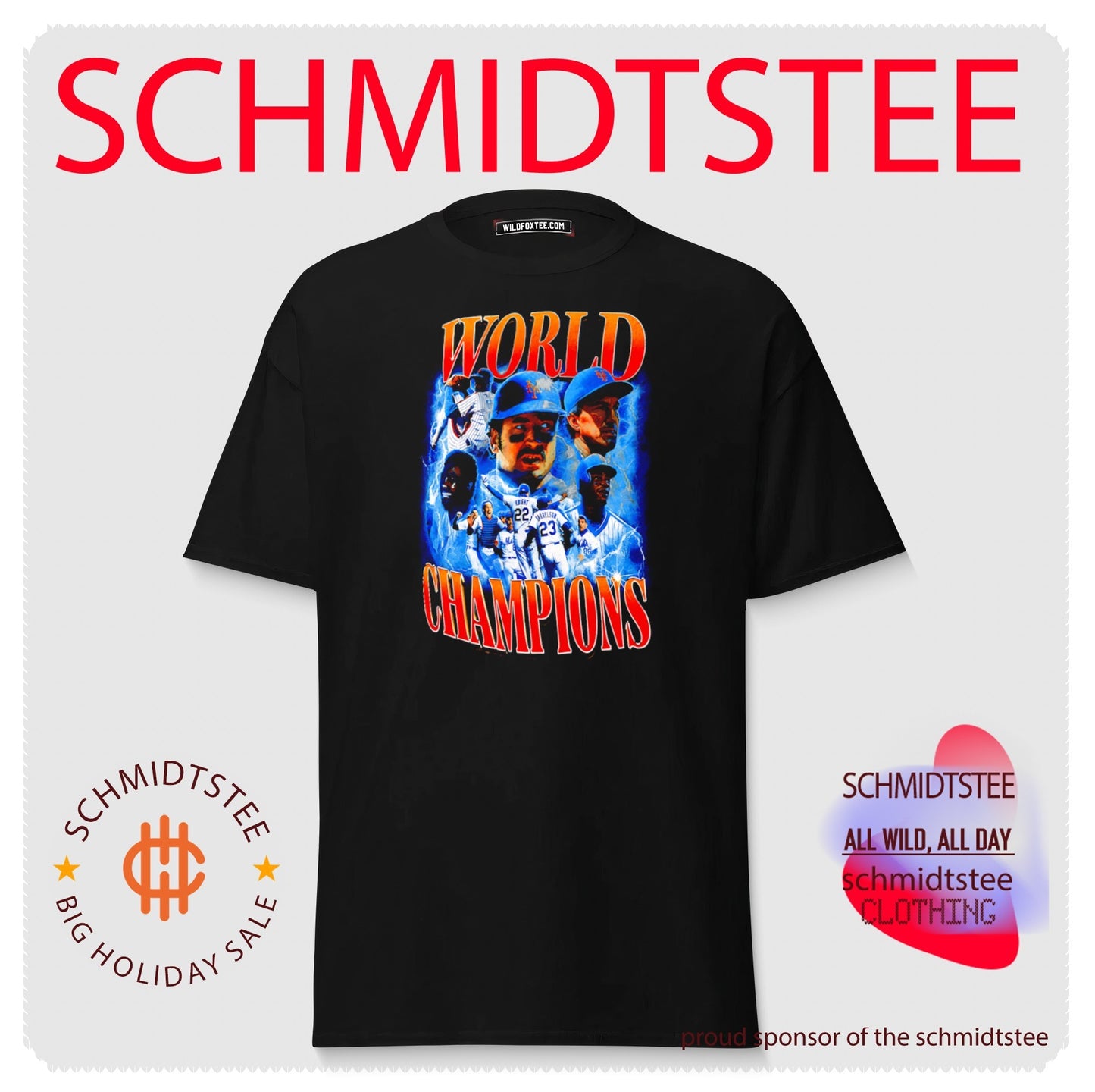 Davey Johnson Mets 1986 World Champions shirt