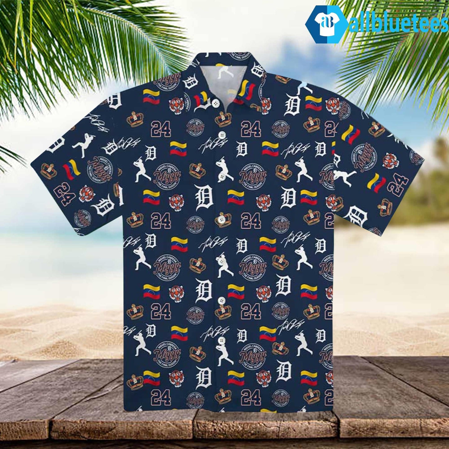 Miguel Cabrera Detroit Tigers Hawaiian Shirt