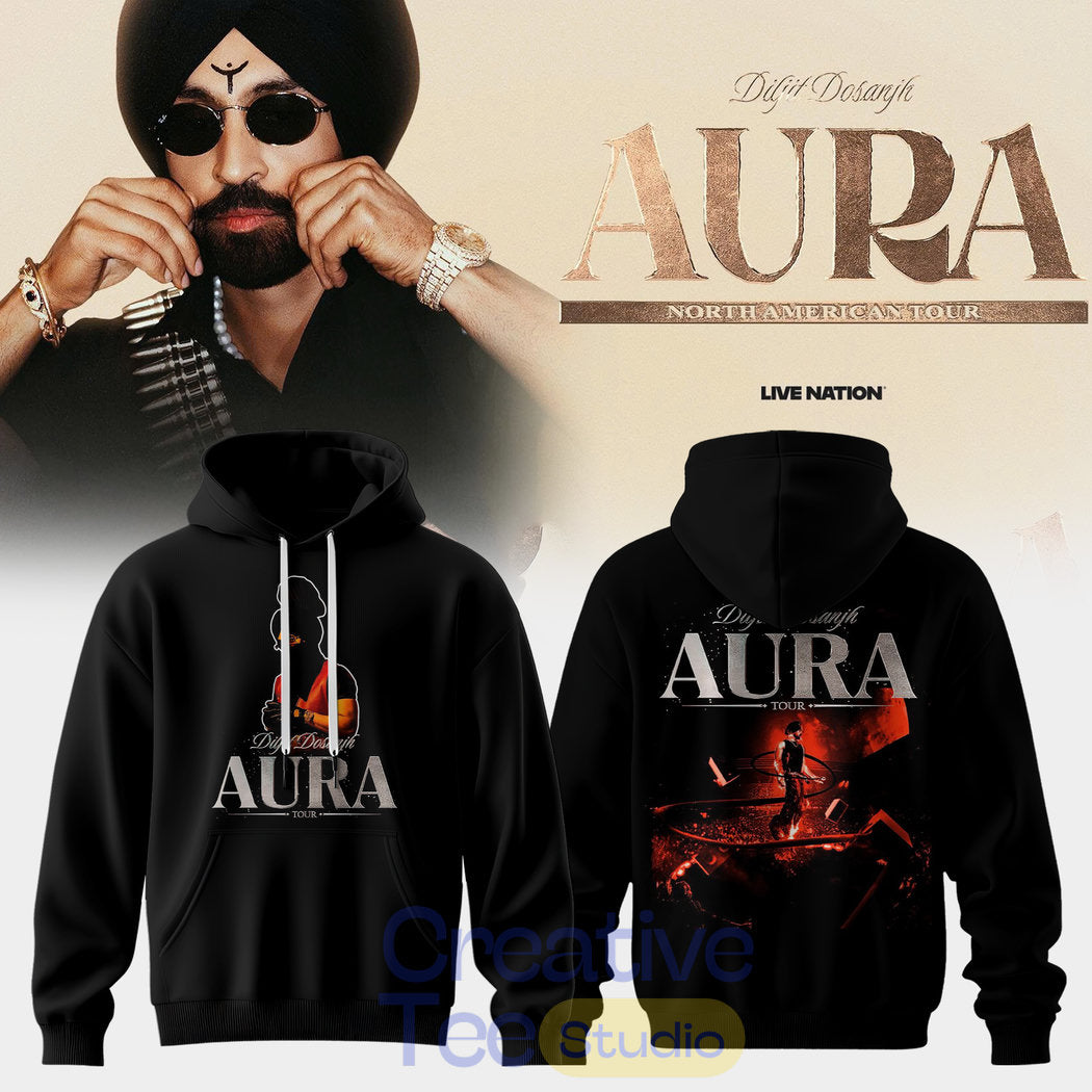Diljit Dosanjh AURA World Tour 2026 Special Hoodie