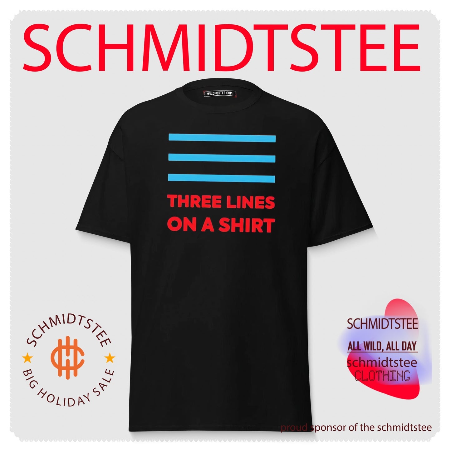 England Europe Three Lines On A shirt
