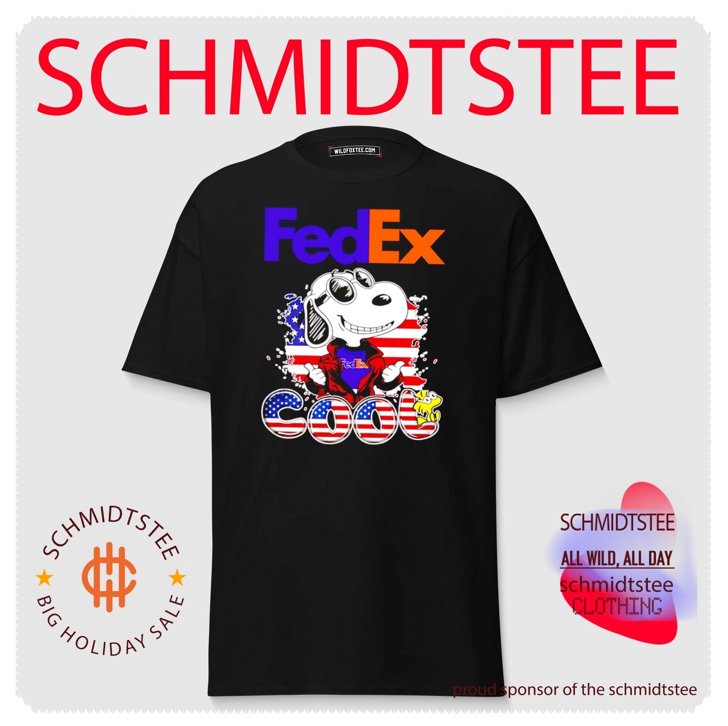 Fedex Snoopy Cool USA 250th cartoon shirt