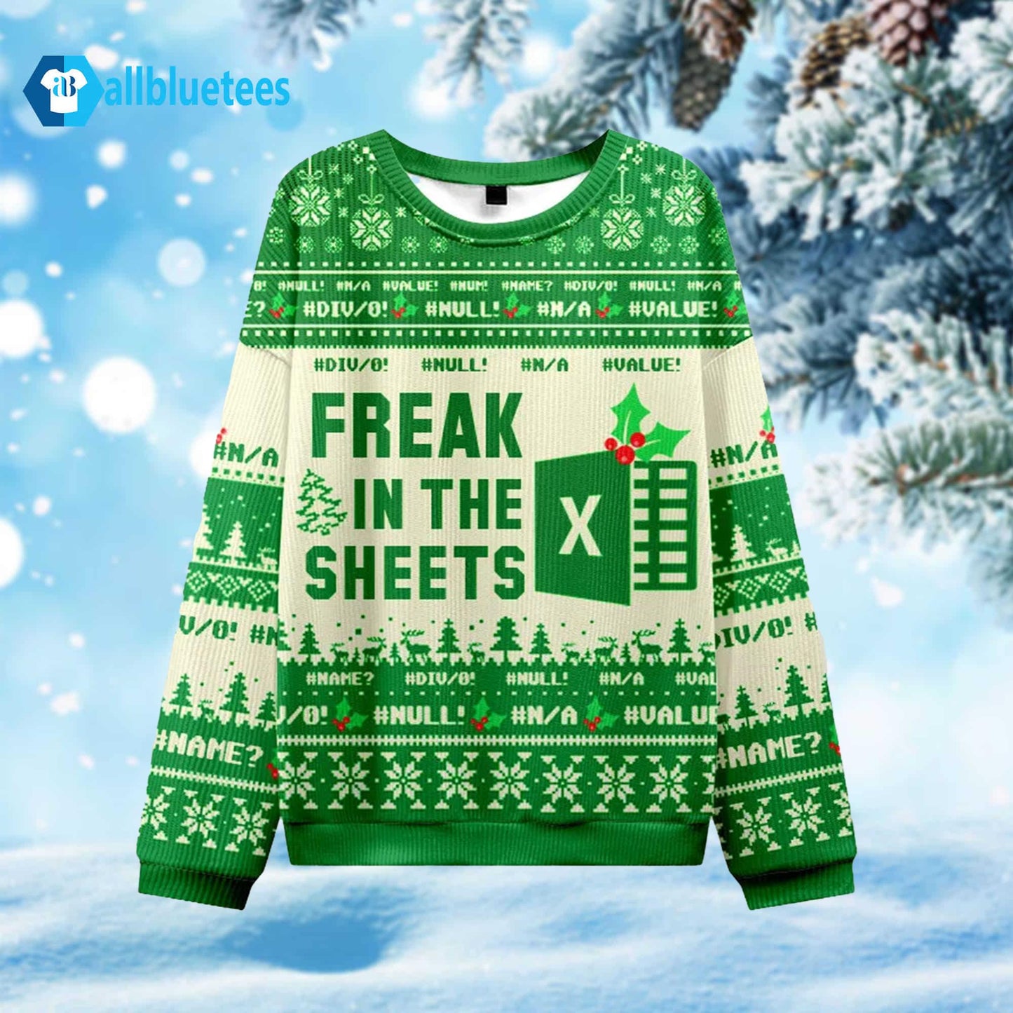 Freak In The Sheets Ugly Christmas Sweater