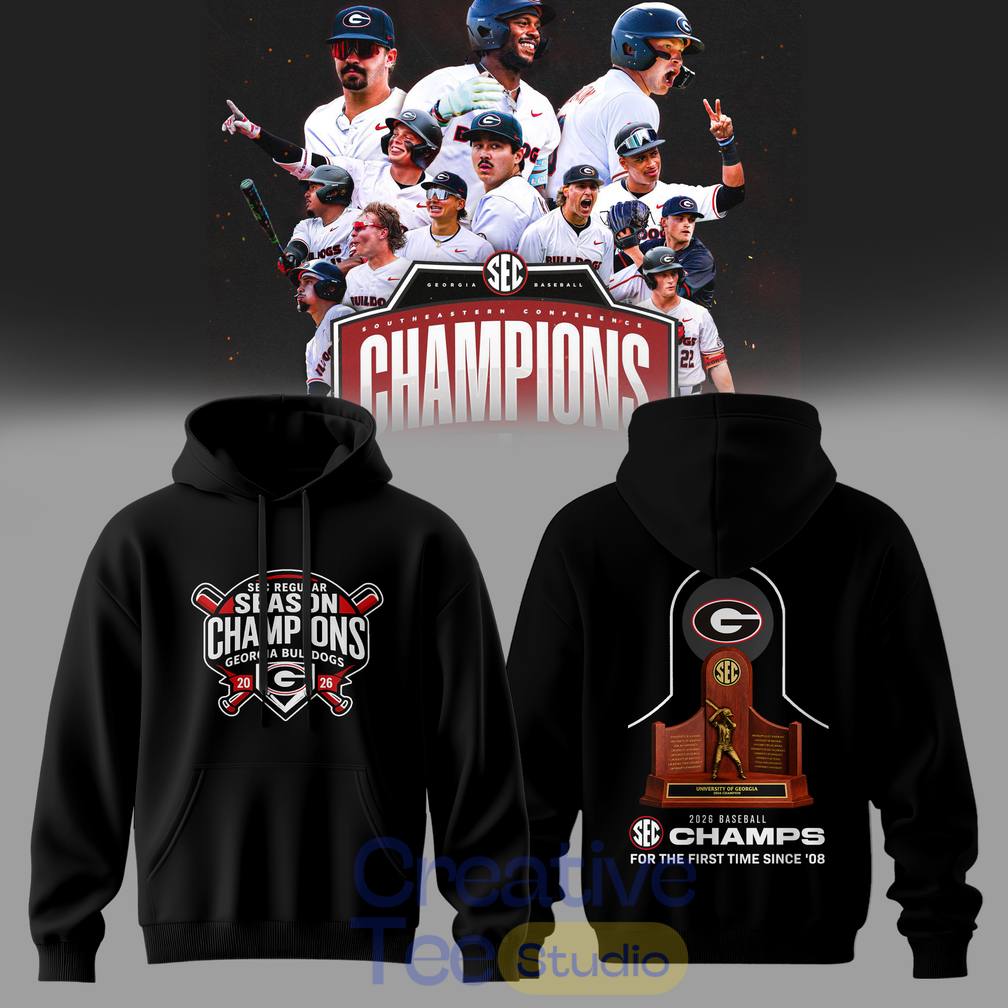 Georgia Bulldogs SEC 2026 Baseball Champions Hoodie