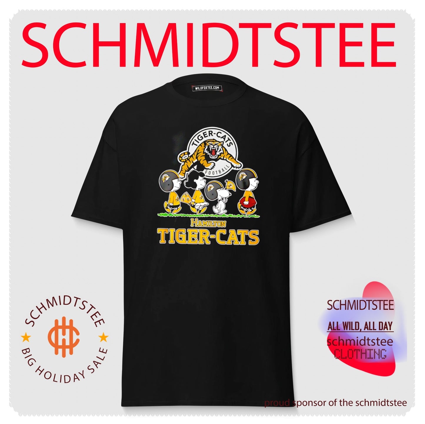 Hamilton Tiger-Cats features Peanuts Abbey Road shirt