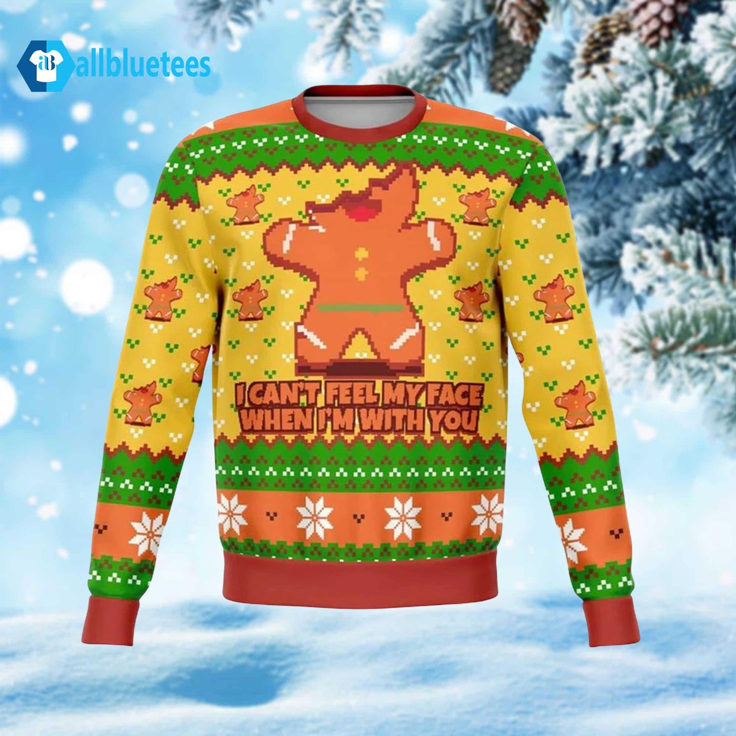 I Can’t Feel My Face When I’m With You Christmas Ugly Sweater