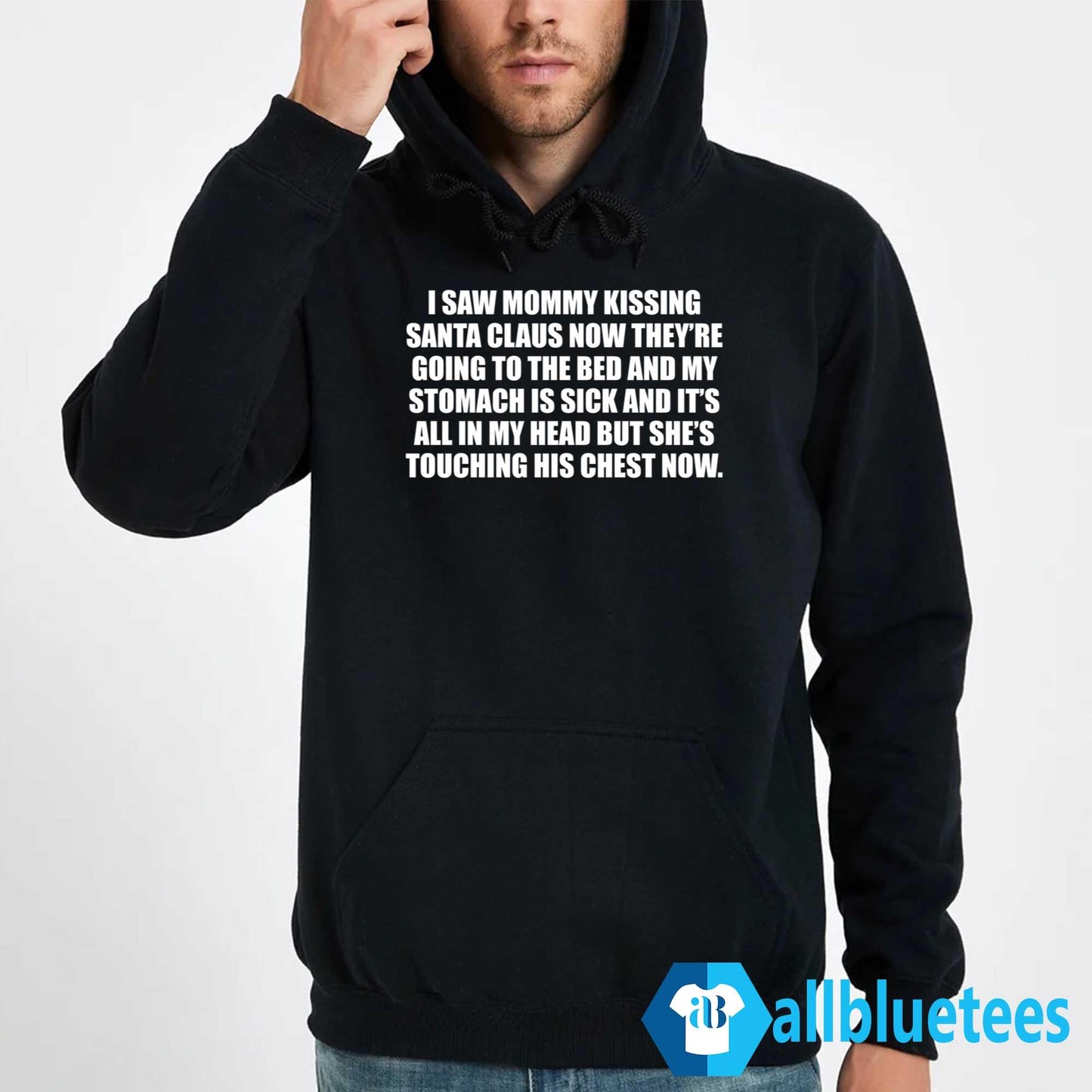 I Saw Mommy Kissing Santa Claus Now They’re Going To Bed Shirt