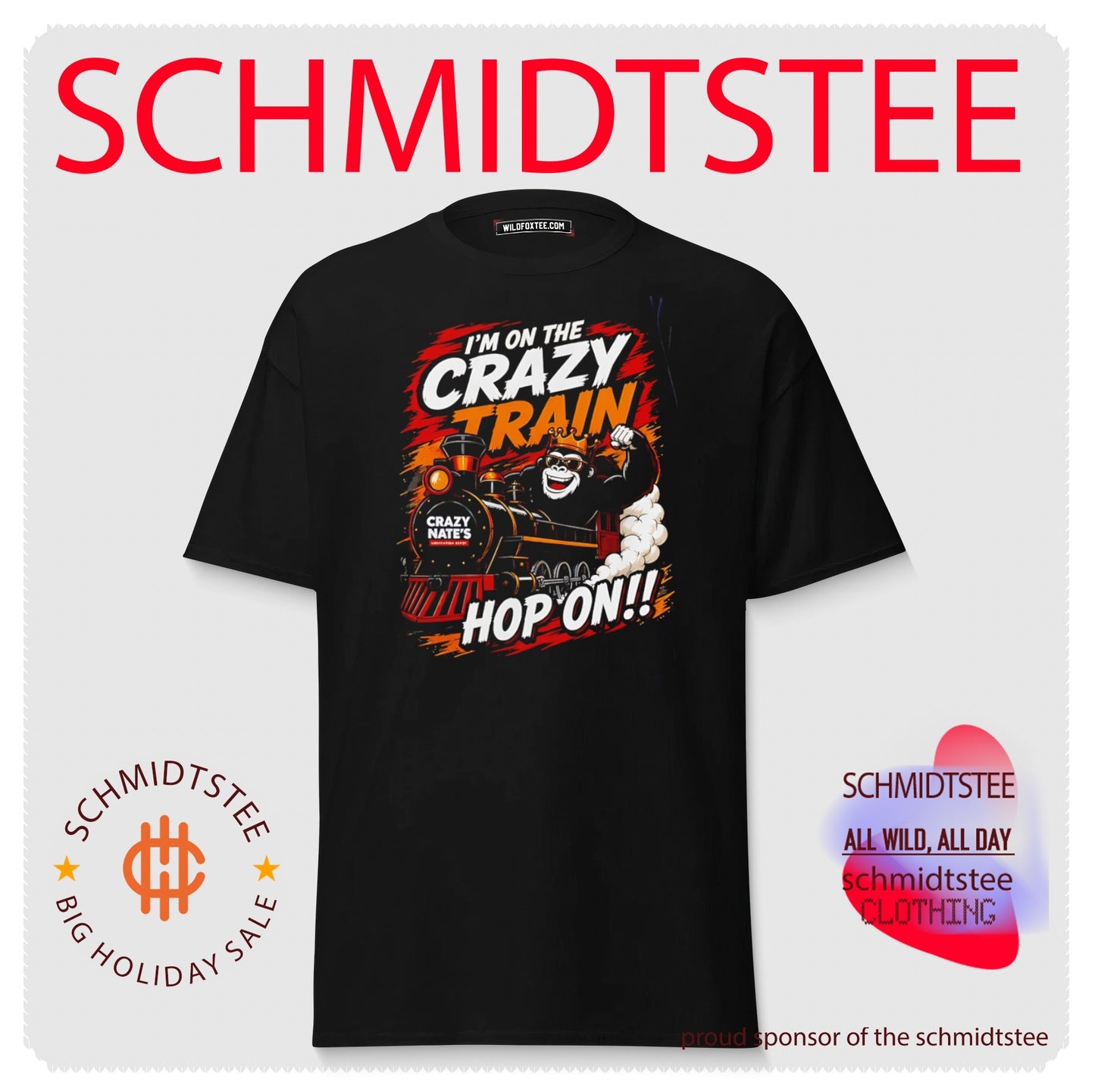 I’m on the crazy train hop on King Kong shirt