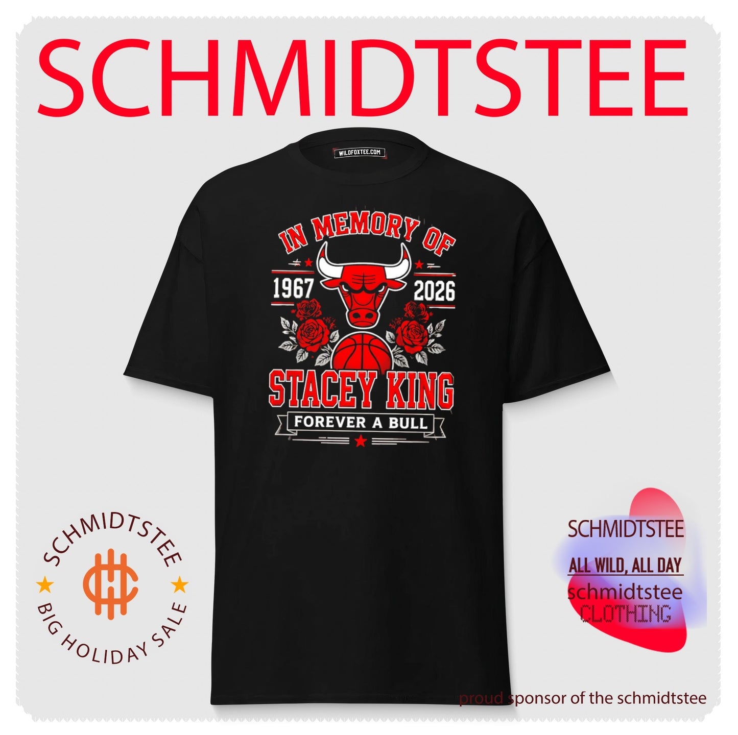In memory of Stacey King 1967 2026 Chicago Bulls Forever a Bull shirt