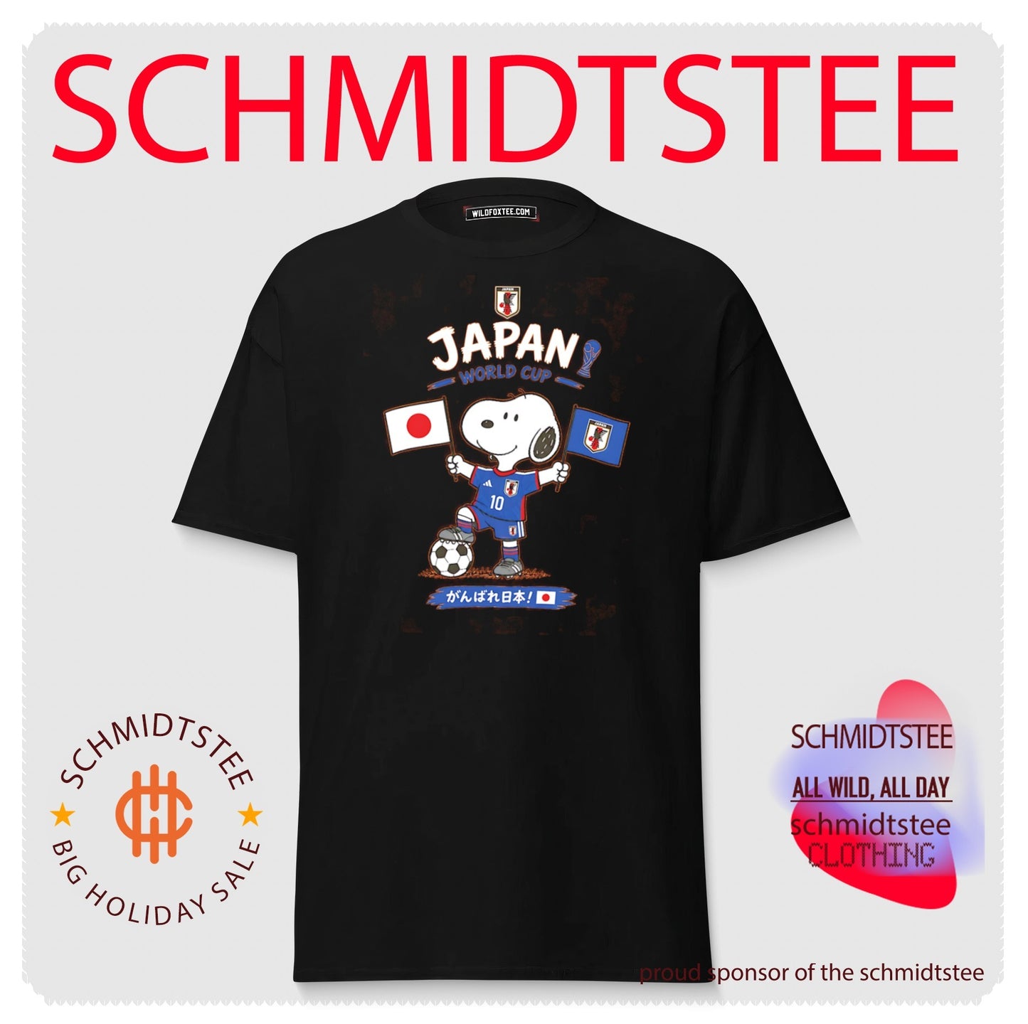 Japan World Cup Snoopy 2026 cartoon shirt