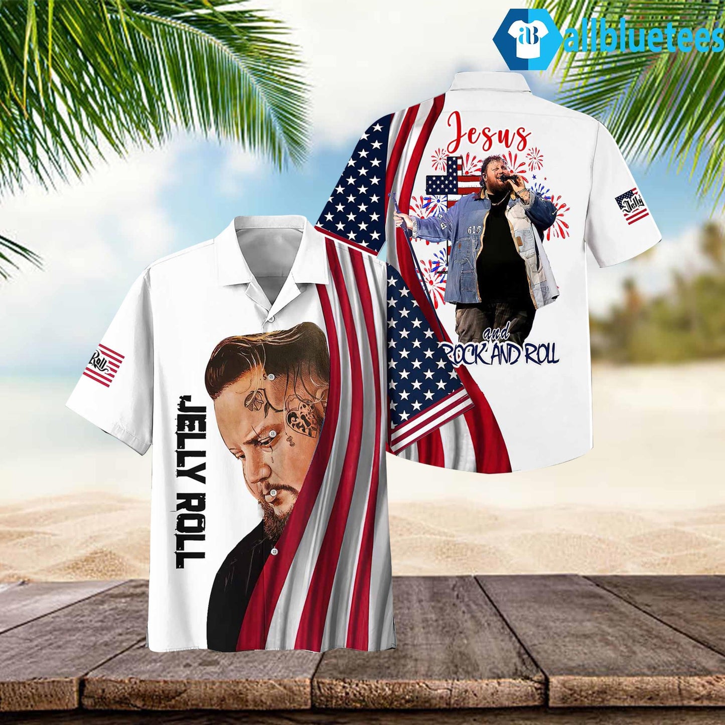 Jelly Roll Jesus Hawaiian Shirt