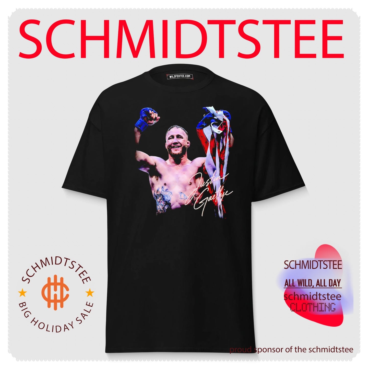 Justin Gaethje 2026 UFC Champions signature shirt