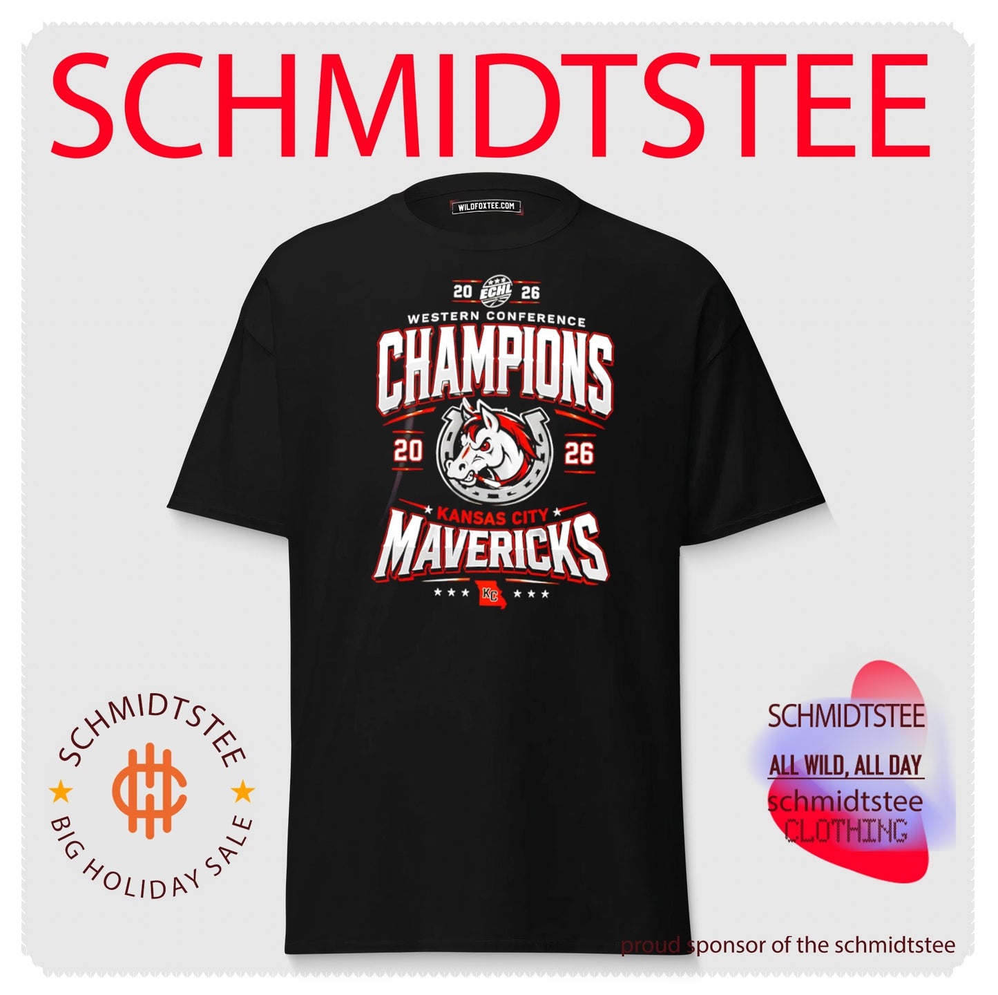 Kansas City Mavericks 2026 Western Conference Champions classic shirt