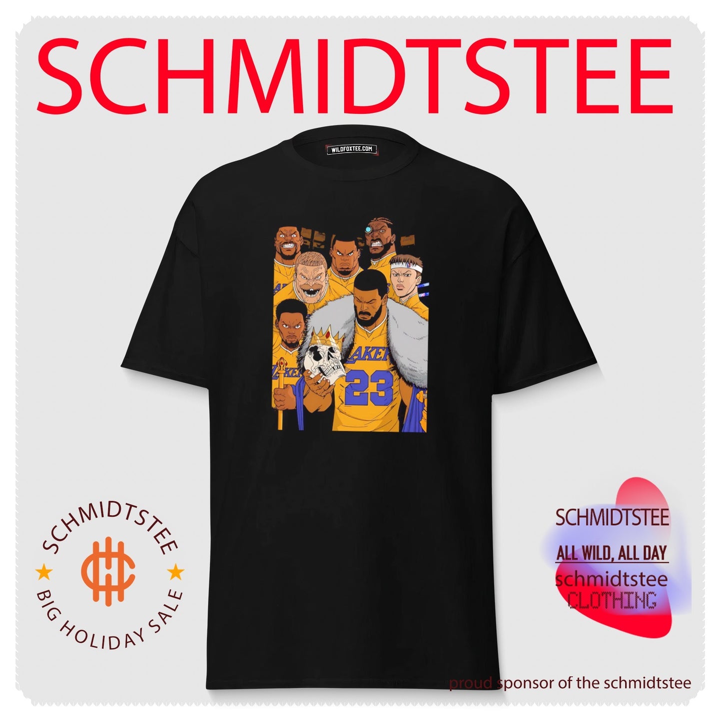 Los Angeles Lakers players stylized as Invincible shirt