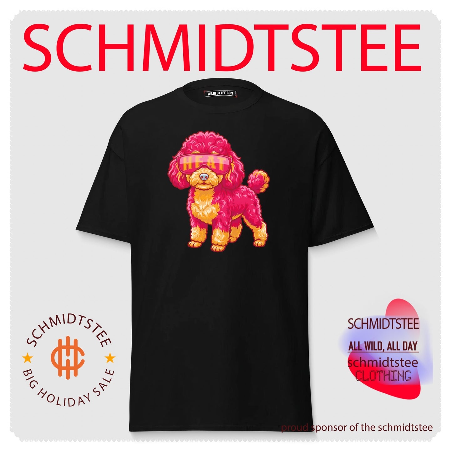 Miami Heat Teacup Poodle cartoon shirt