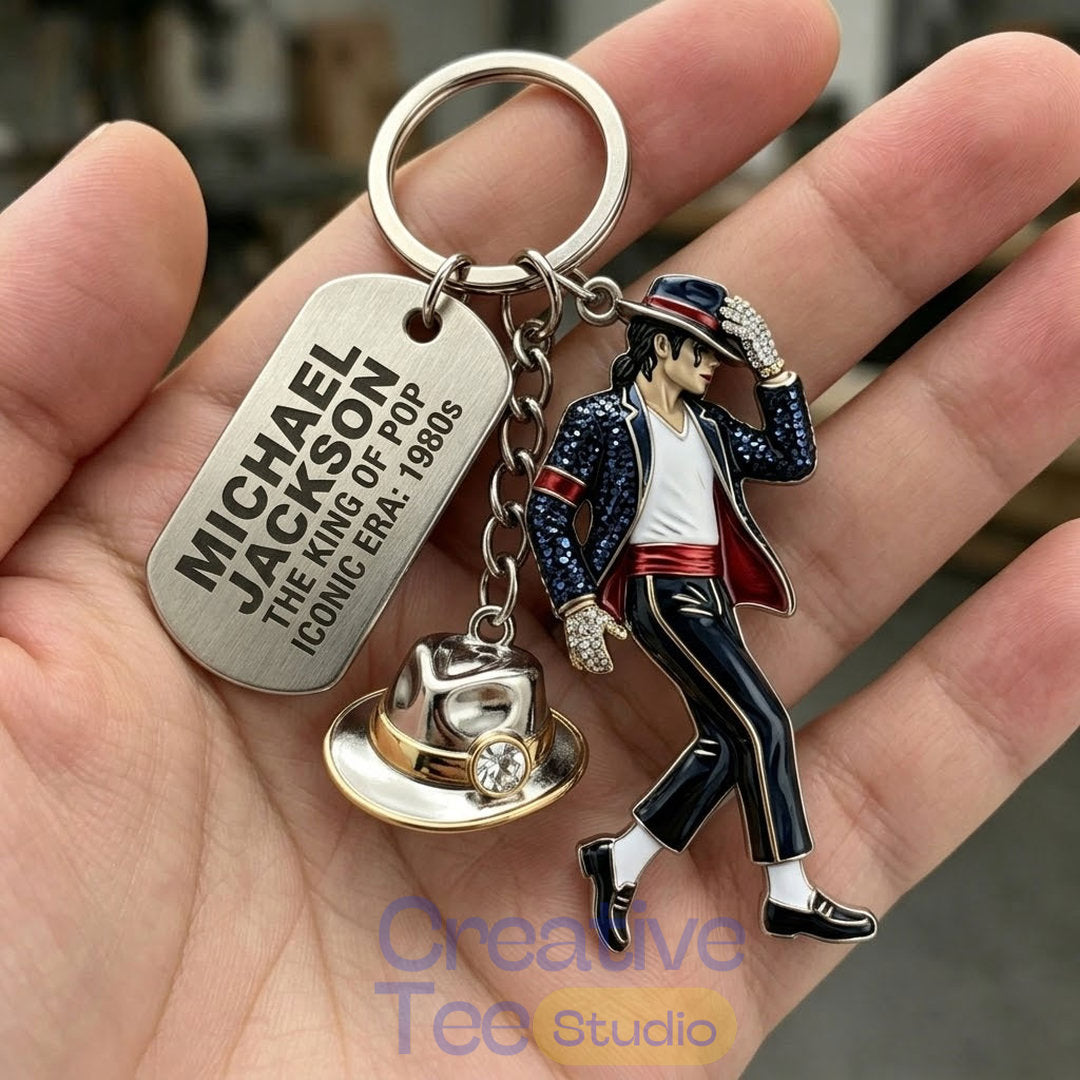 Michael Jackson The King of Pop Collectible Keychain