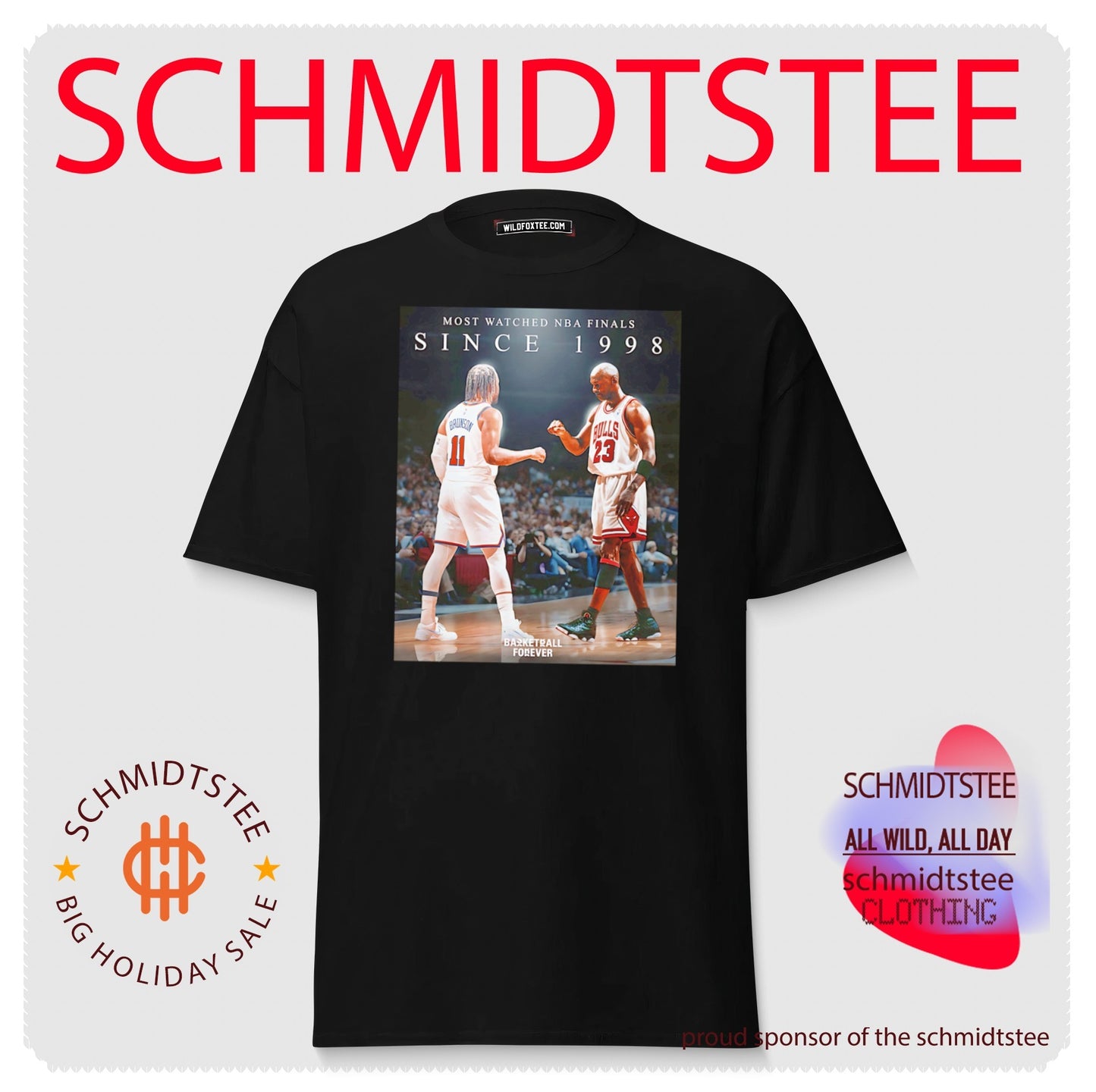 NY Knicks Jalen Brunson and Chicago Bulls Michael Jordan shirt