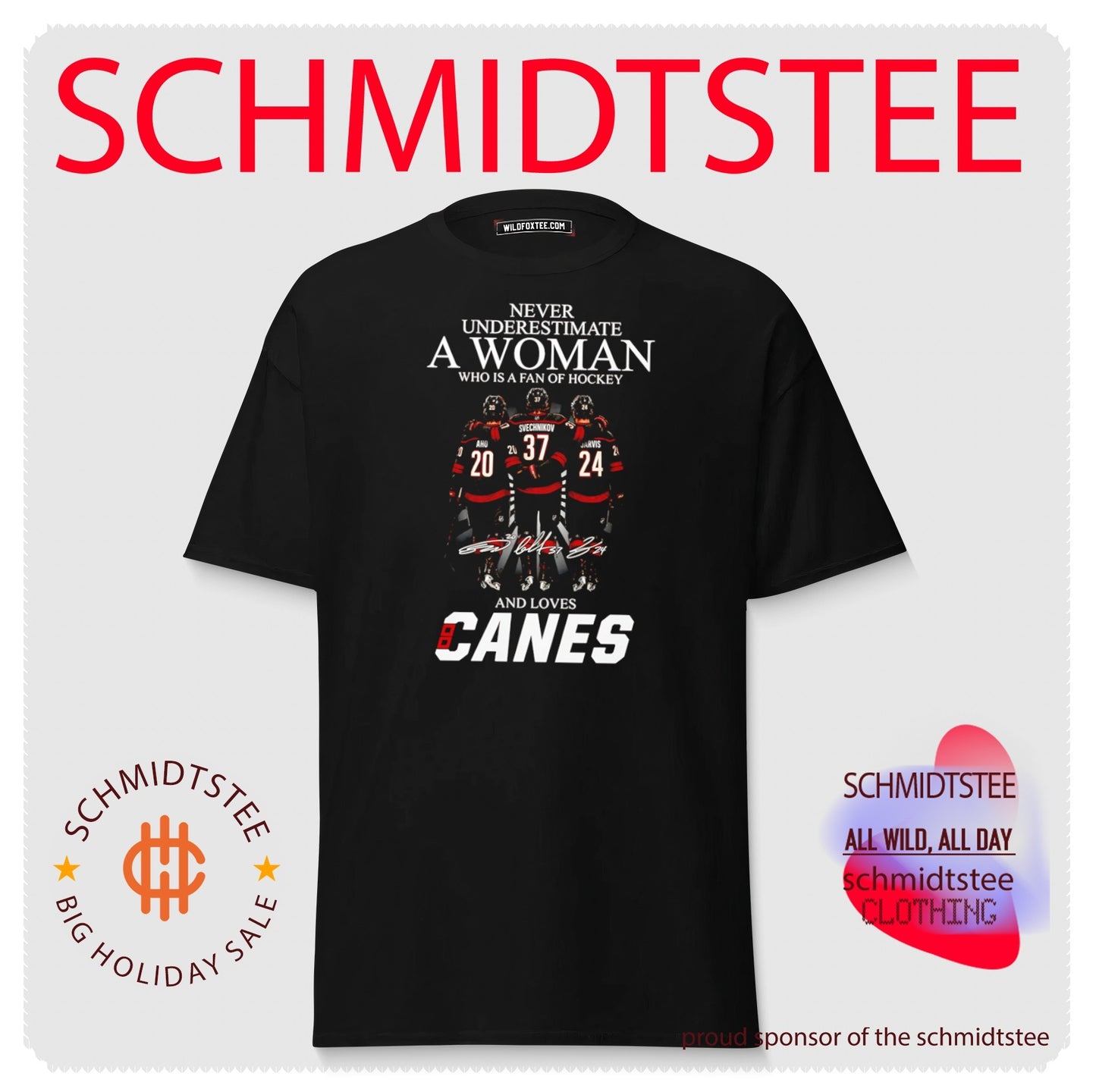 Never underestimate a woman who is a fan of hockey Carolina Hurricanes signature shirt