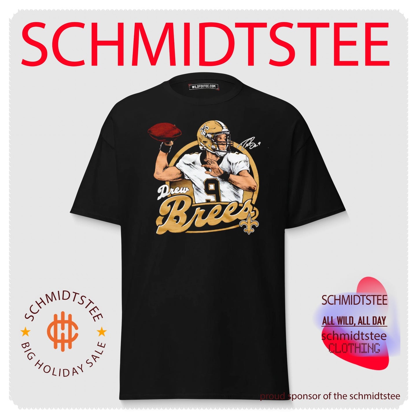 New Orleans Saints Drew Brees Classic Illustration shirt
