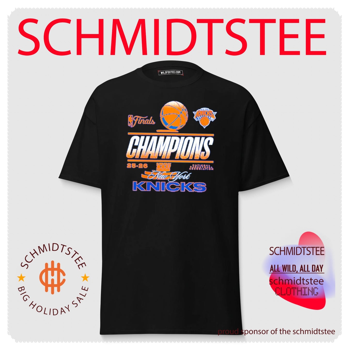 New York Knicks 2025-2026 NBA Finals Champions Trophy shirt