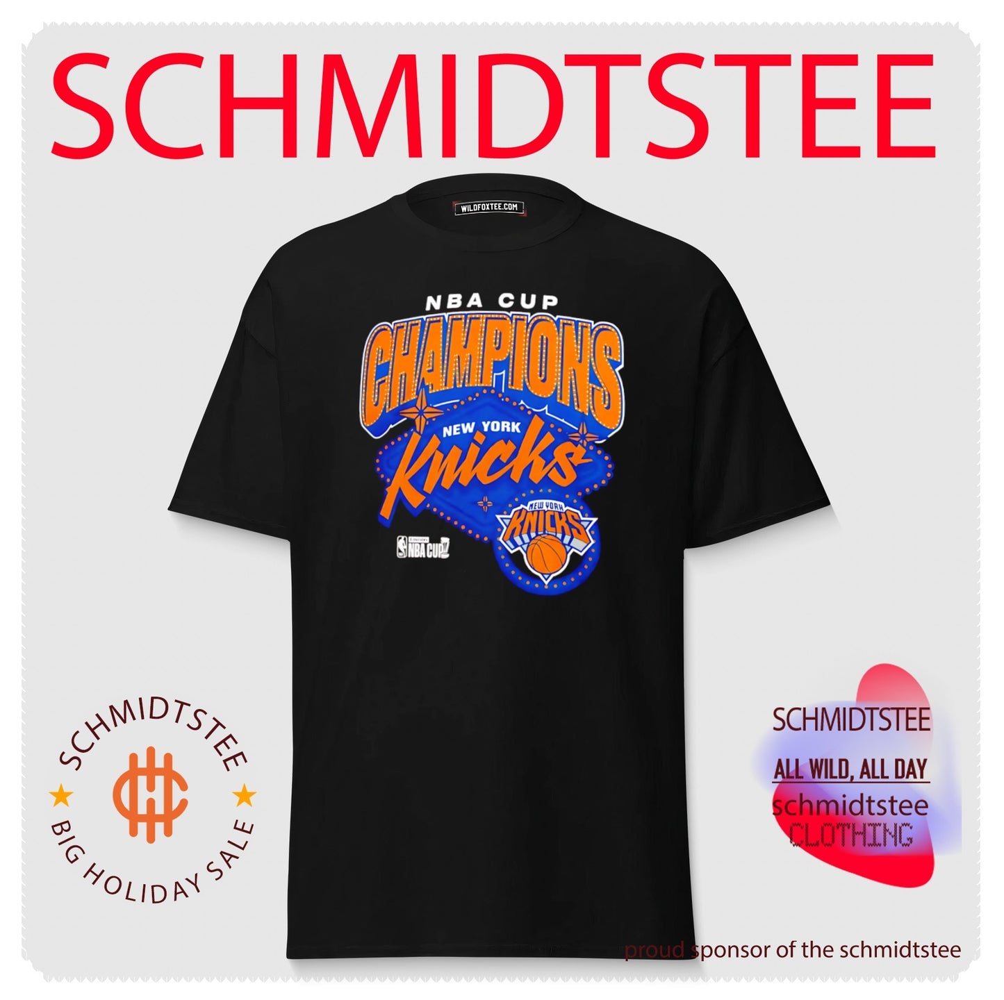 New York Knicks 2025 NBA Cup Champions Graphic T-shirt