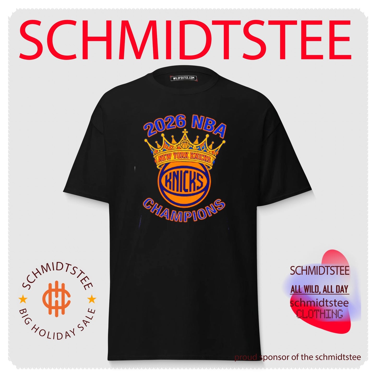 New York Knicks 2026 NBA Champions Exclusive Ball Logo Crown shirt
