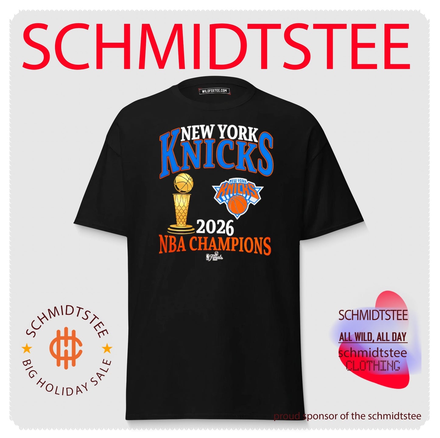 New York Knicks 2026 NBA Champions Trophy Logo shirt