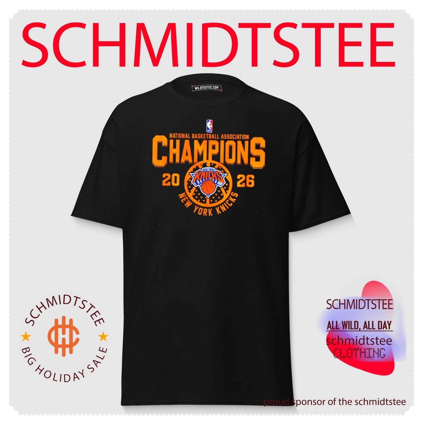 New York Knicks NBA Champions 2026 gold shirt
