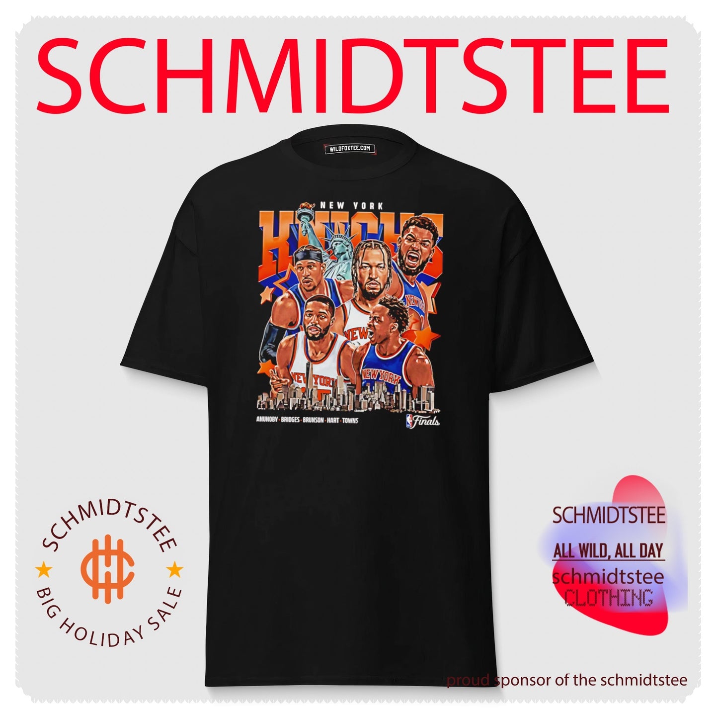 New York Knicks NBA Finals 2026 Collage skyline shirt