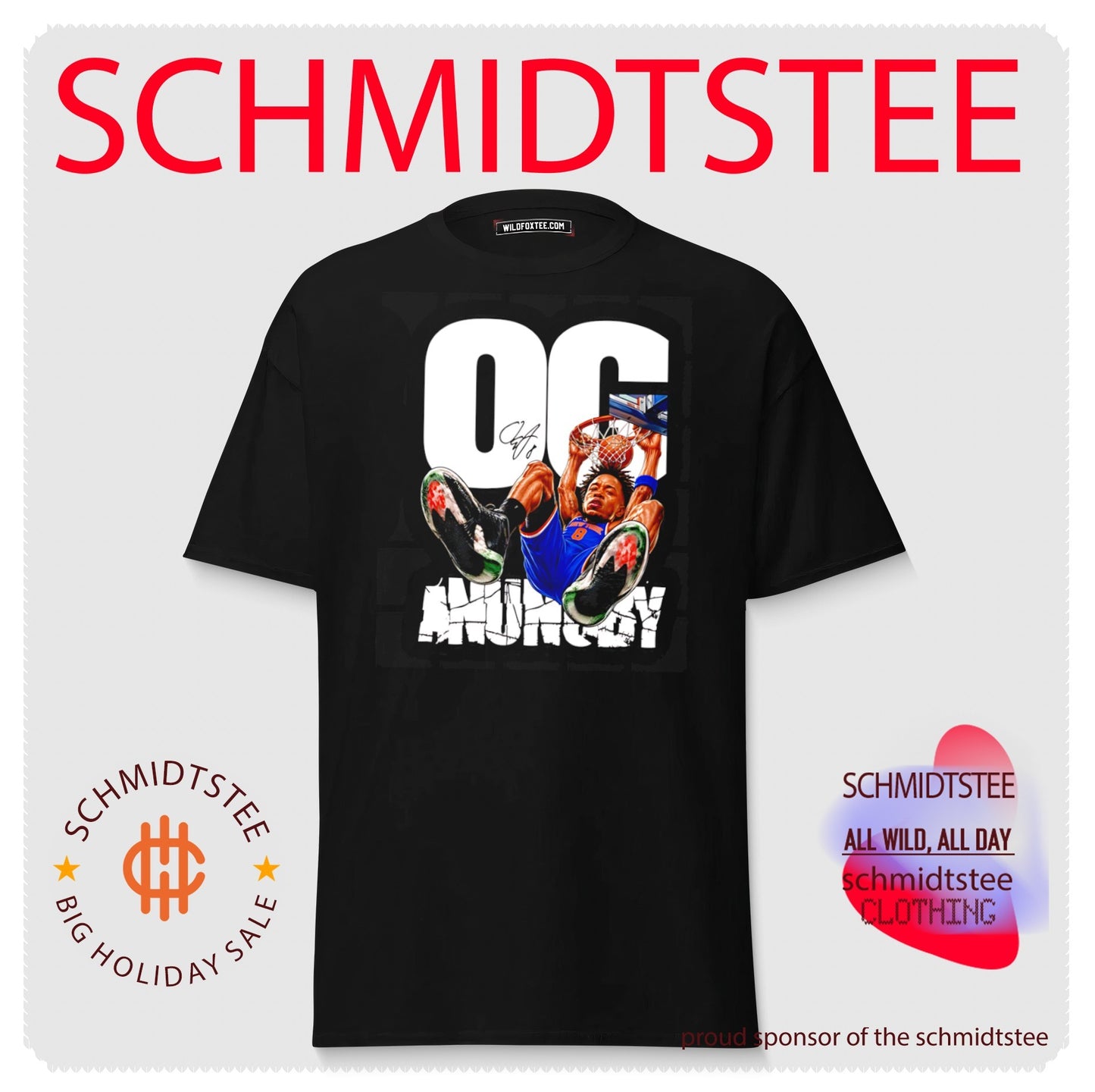New York Knicks OG Anunoby illustration shirt