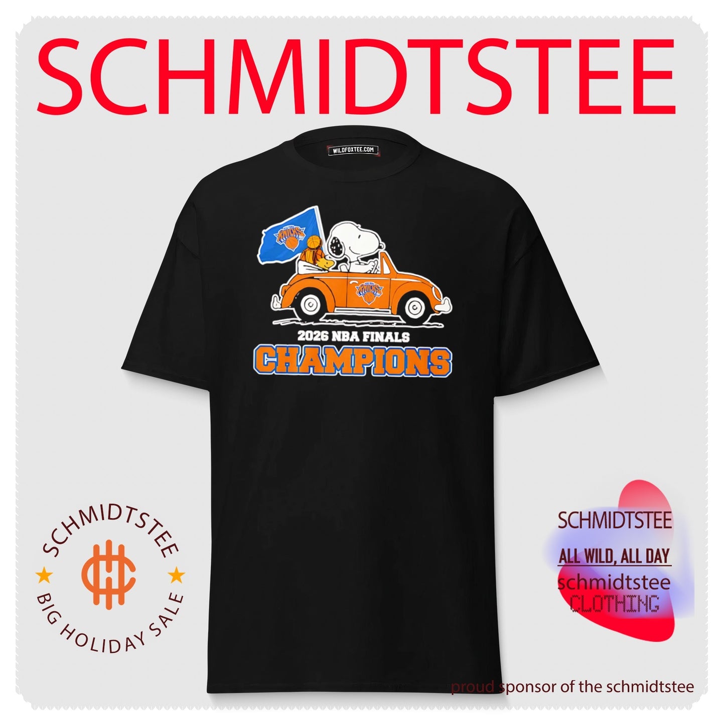 New York Knicks Snoopy 2026 NBA Finals Champions shirt