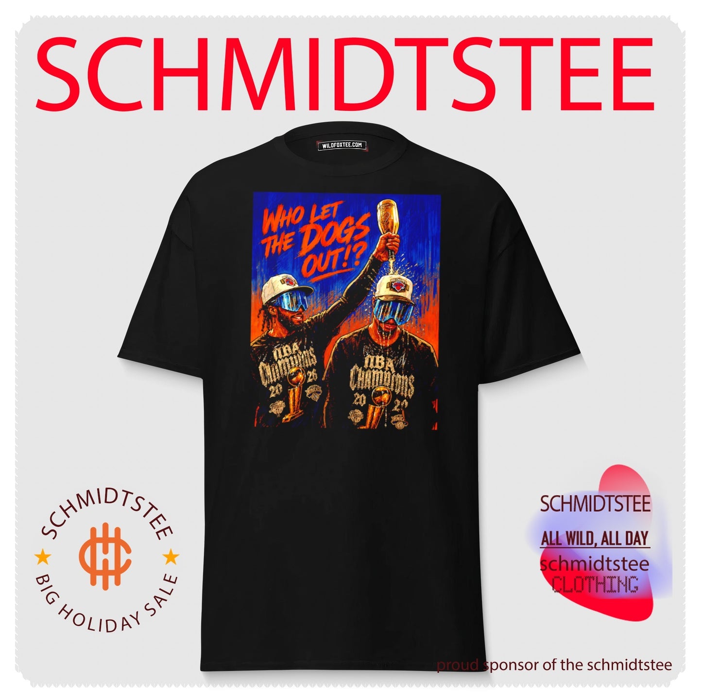 New York Knicks World Champions 2026 who let the dogs out shirt