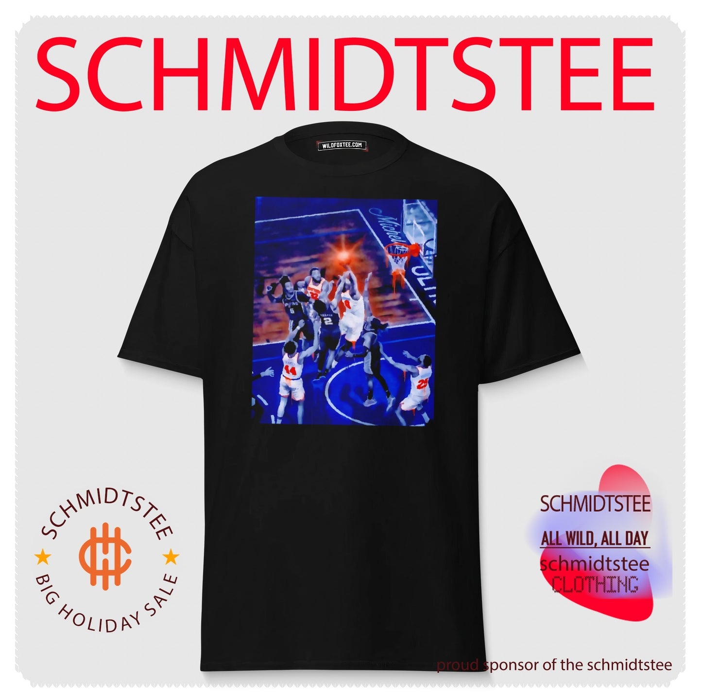 New York Knicks dunking ball moment highlighted shirt