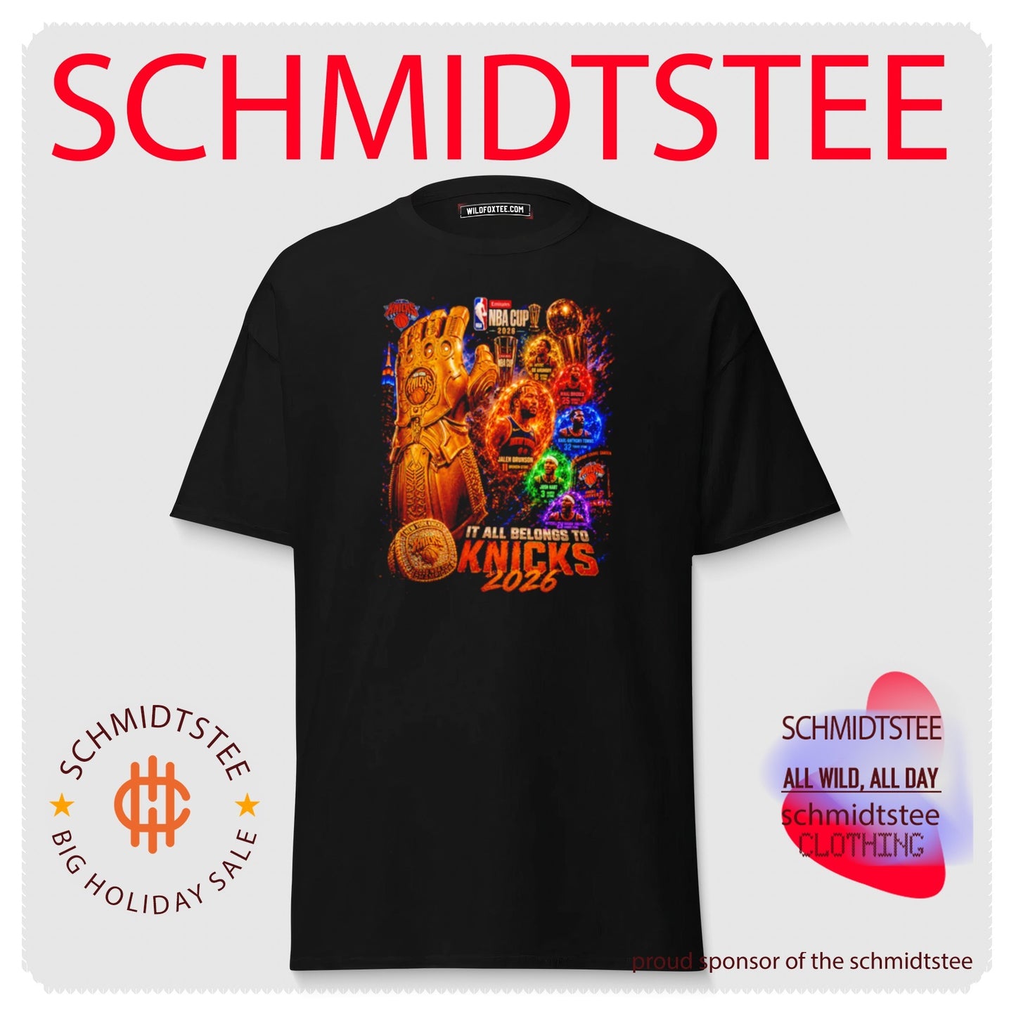 New York Knicks it all belongs to Knicks 2026 features the Infinity Gauntlet shirt