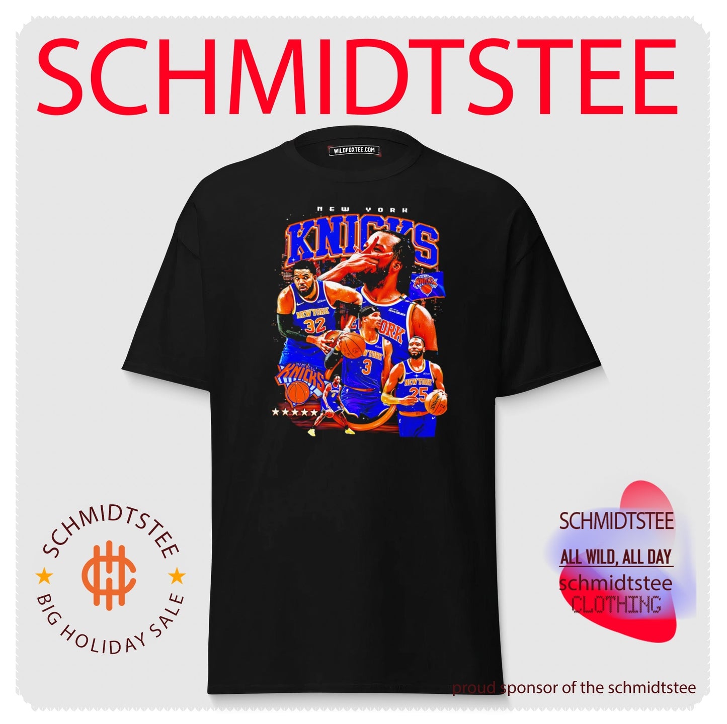 New York Knicks team college photo shirt