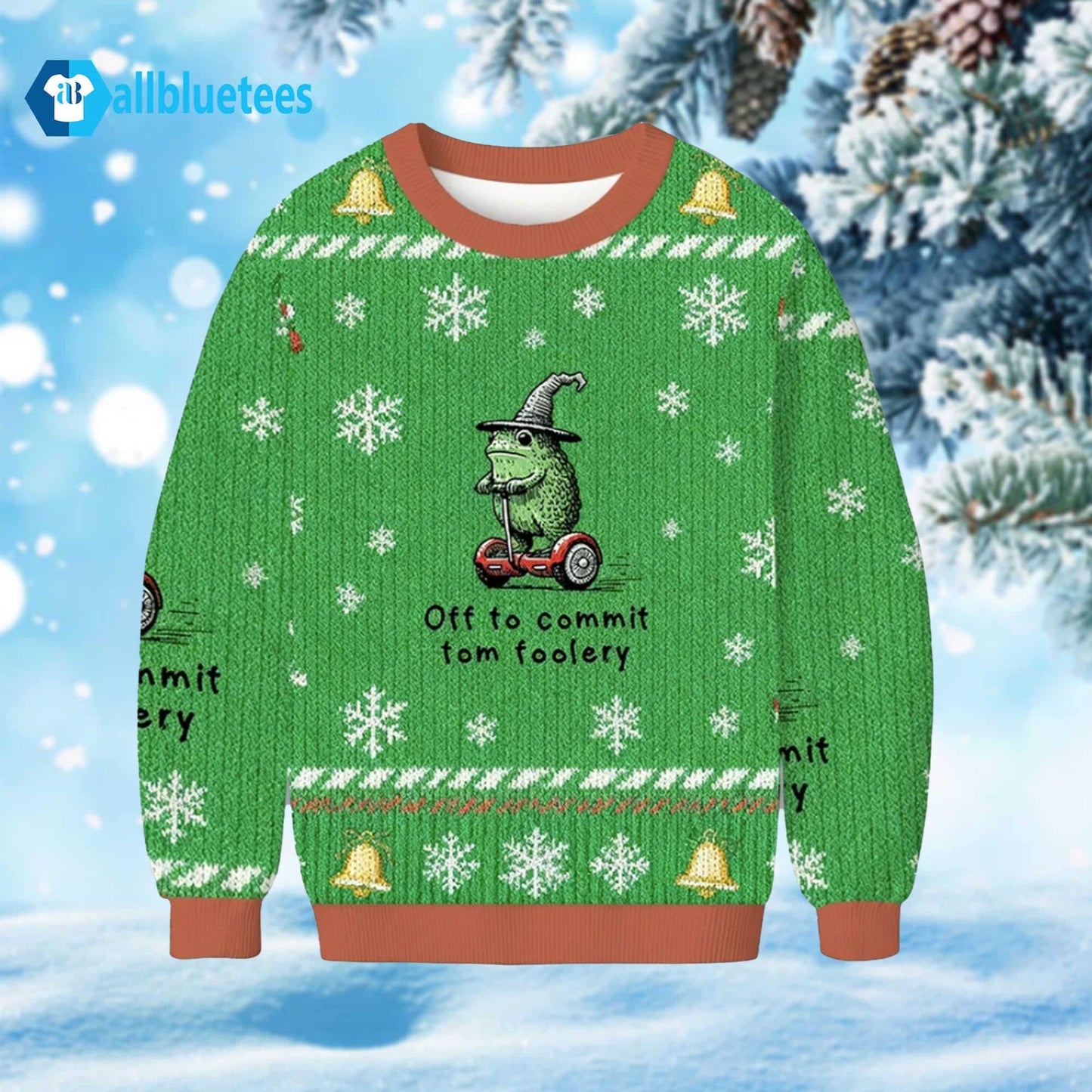 Off To Commit Tomfoolery Ugly Christmas Sweater