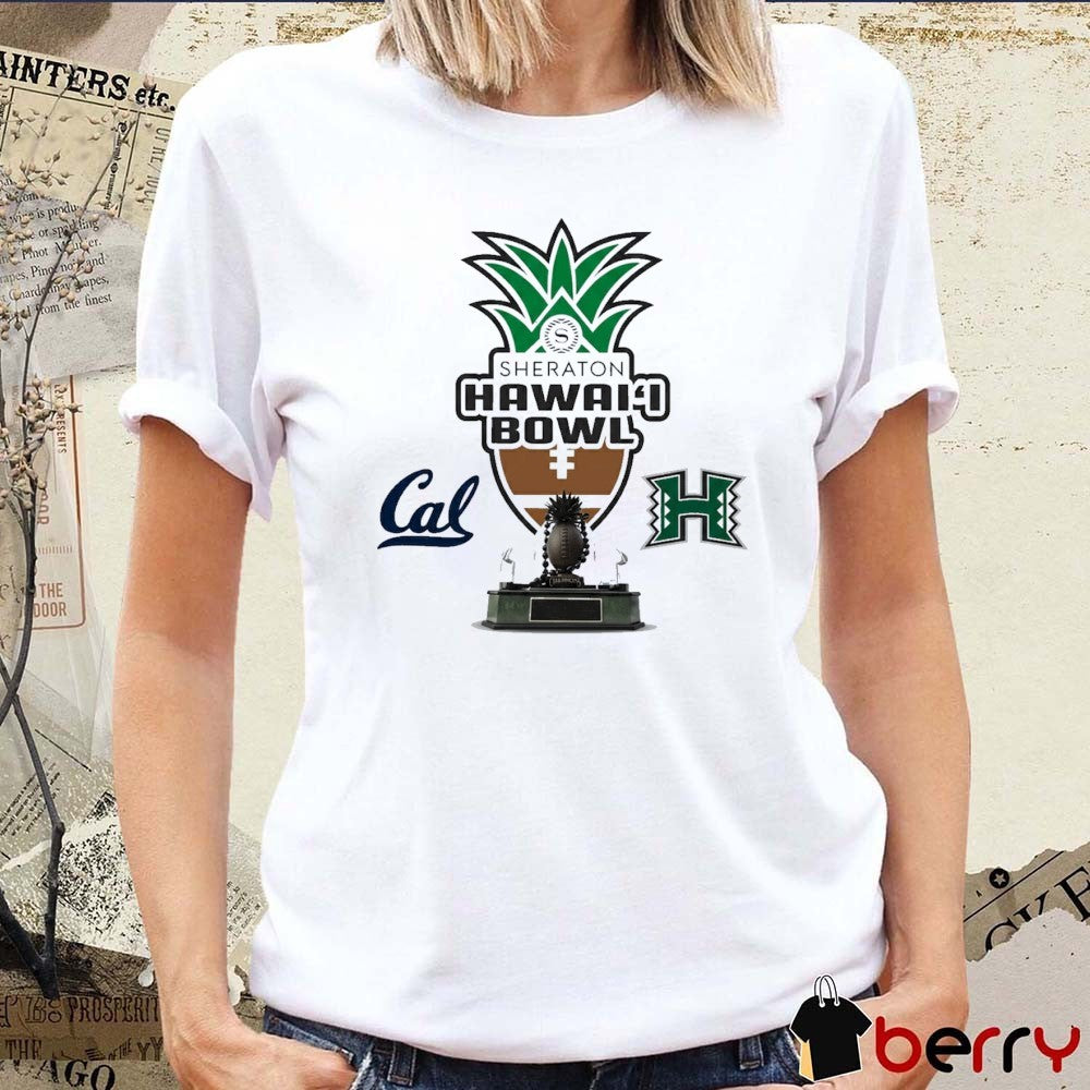 2025 Sheraton Hawaiʻi Bowl Hawaiʻi Rainbow Warriors Vs California Golden Bears December 24 Logo t-shirt