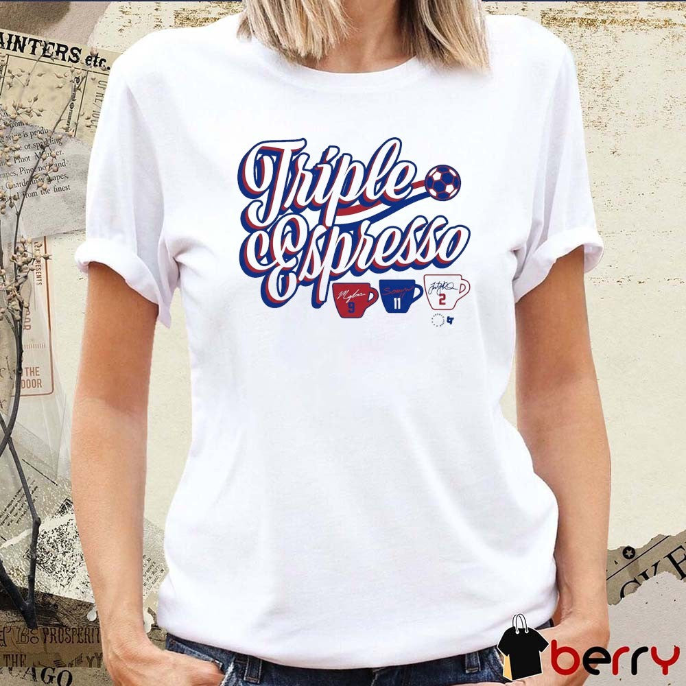 2026 Mallory Swanson, Trinity Rodman, and Sophia Wilson Triple Espresso Chicago Stars FC Signatures t-shirt