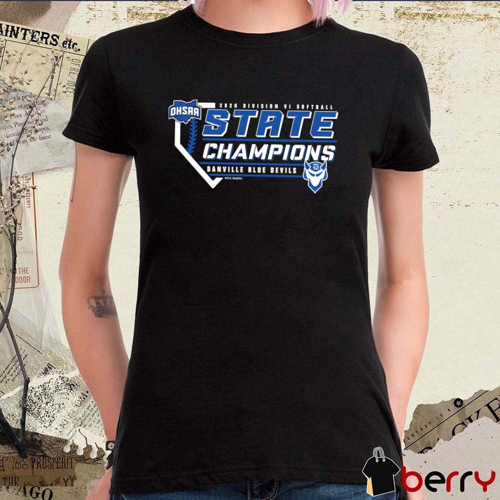 2026 OHSAA Softball DVI Back 2 Back State Champions Danville Blue Devils t-shirt