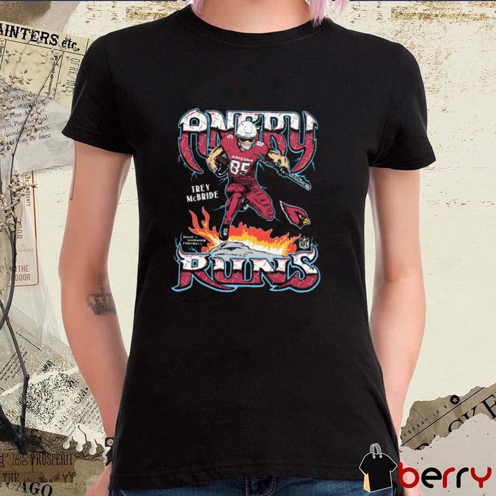 Angry Runs 2024 Arizona Cardinals NFL Trey McBride Painting t-shirt