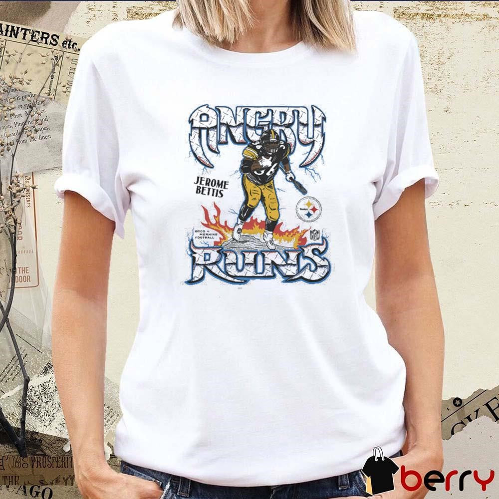 Angry Runs Pittsburgh Steelers NFL Jerome Bettis t-shirt