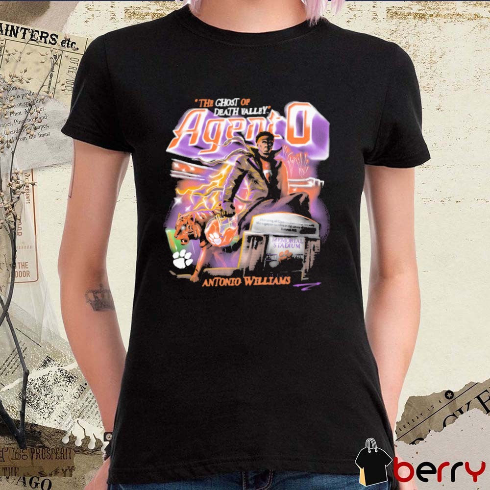 Antonio Williams Clemson Tigers Agent 0 The Ghost Of Death Valley 90s Retro Graphic t-shirt