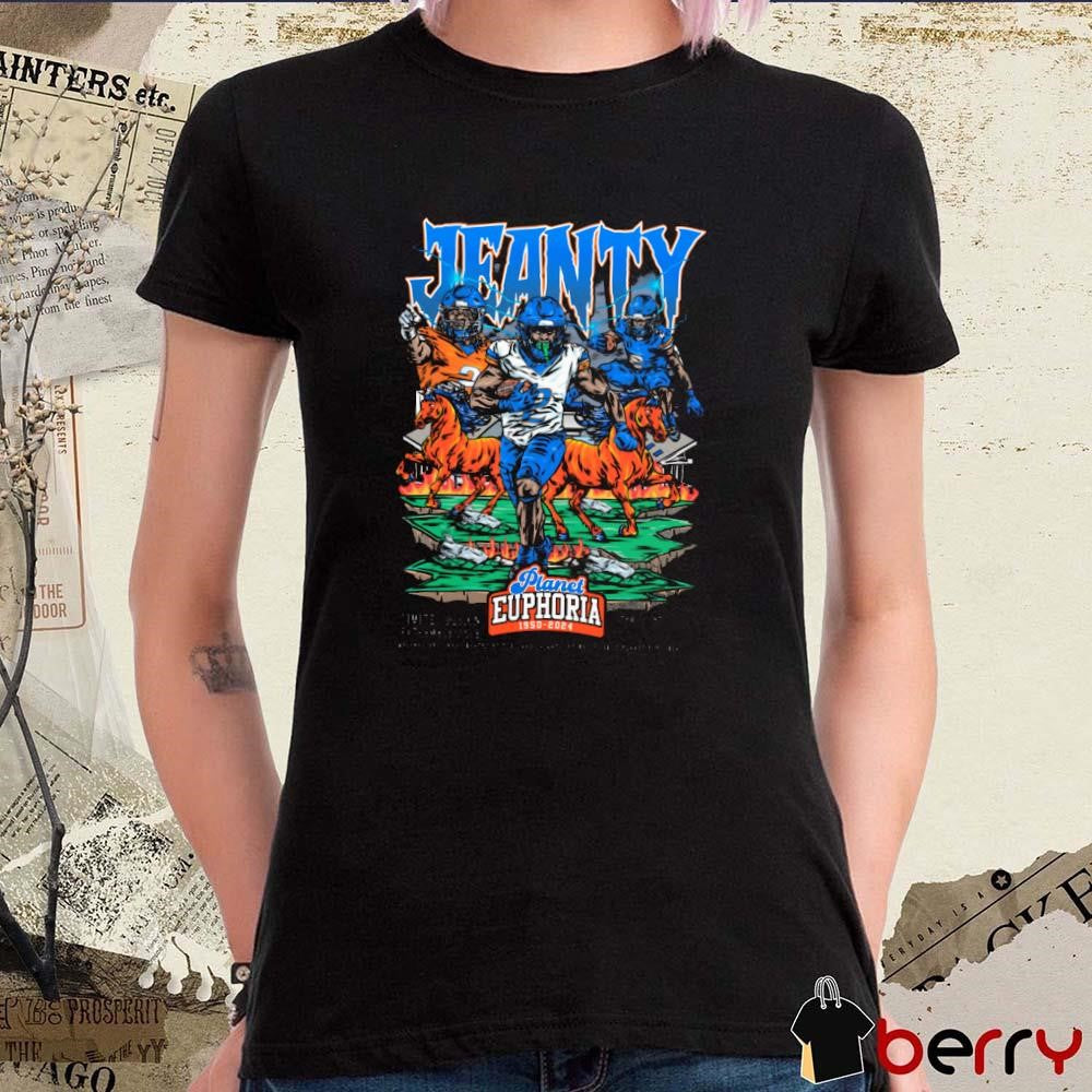 Ashton Jeanty Boise State Broncos Planet Euphoria Art t-shirt