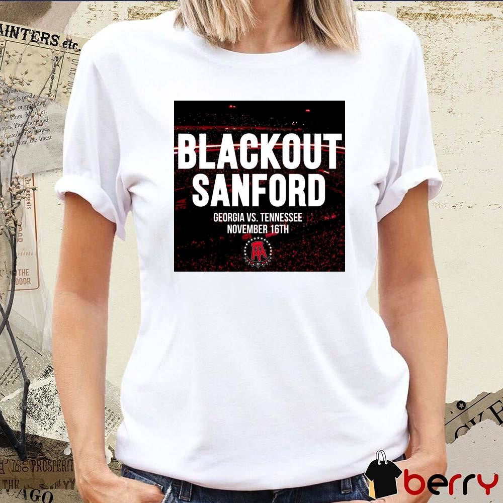 Backout Sanford Georgia Bulldogs vs. Tennessee Volunteers November 16th Poster t-shirt